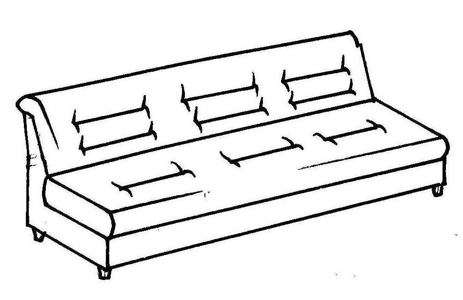 3-х местная диван-кроватная секция (б\п)